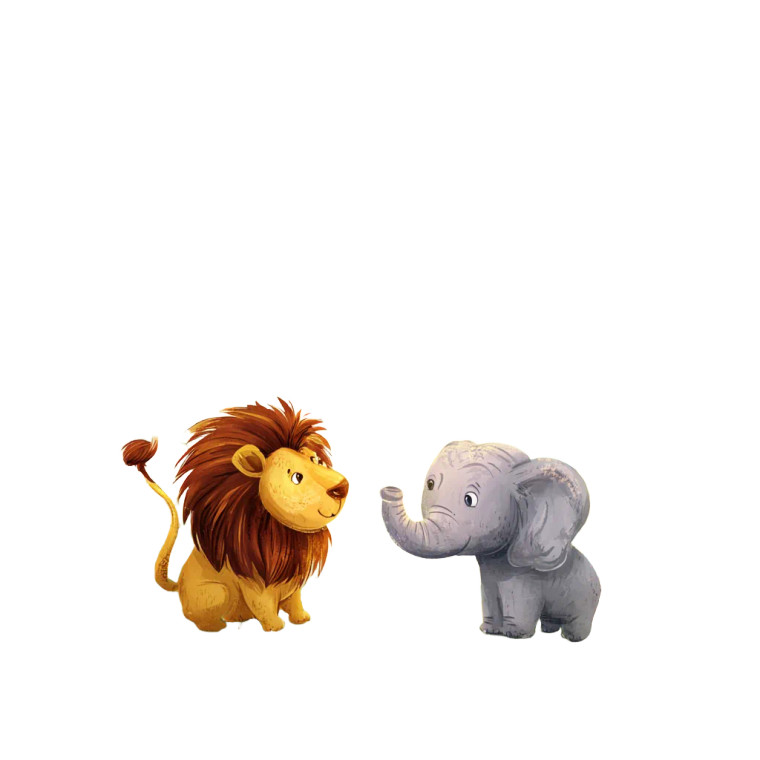 Jungle Friends Meeting Vinyl Car Decal Sticker – Waterproof & UV-Resistant 3.4133333333333336"