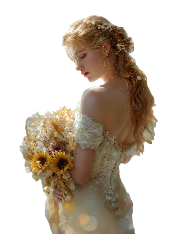 Mystical Fantasy Bride Vinyl Car Decal Sticker – Waterproof & UV-Resistant 4.1066666666666665"