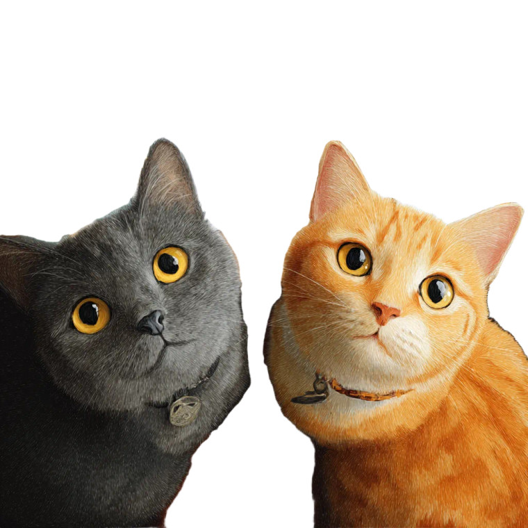 Cats With Owner Vinyl Car Decal Sticker – Waterproof & UV-Resistant 3.4133333333333336"