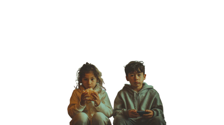 Moody Kids Staring Vinyl Car Decal Sticker – Waterproof & UV-Resistant 5.4