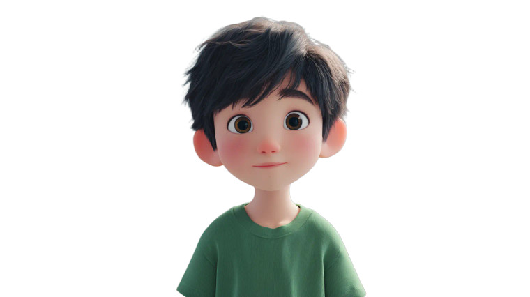 Pixar-Style Cartoon Boy Vinyl Car Decal Sticker – Waterproof & UV-Resistant 5.4