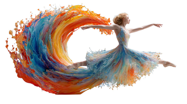 Graceful Dancer Portrait V3 Vinyl Car Decal Sticker – Waterproof & UV-Resistant 5.4