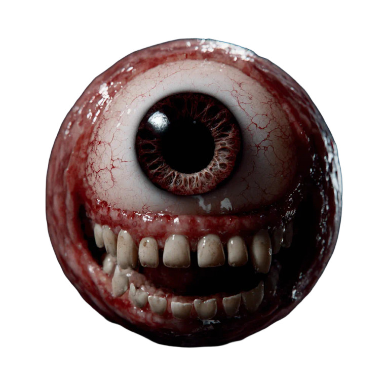 Eyeball Monster V2 Vinyl Car Decal Sticker – Waterproof & UV-Resistant 3.4133333333333336"