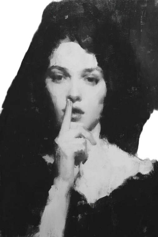 Mysterious Woman Painting Vinyl Car Decal Sticker – Waterproof & UV-Resistant 4.4