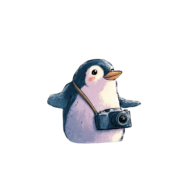 Penguin On Bus Vinyl Car Decal Sticker – Waterproof & UV-Resistant 6.826666666666667"