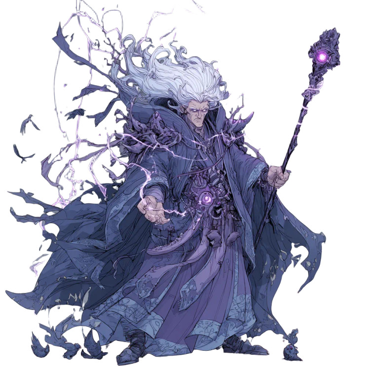 Chaos Elven Mage Vinyl Car Decal Sticker – Waterproof & UV-Resistant 3.4133333333333336"