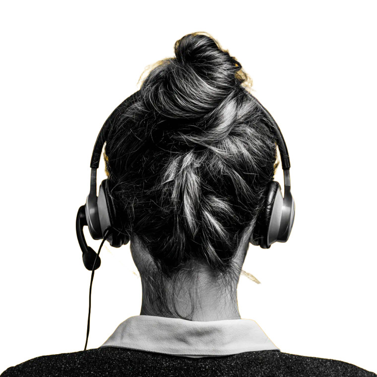 Call Center Headset Vinyl Car Decal Sticker – Waterproof & UV-Resistant 3.4133333333333336"