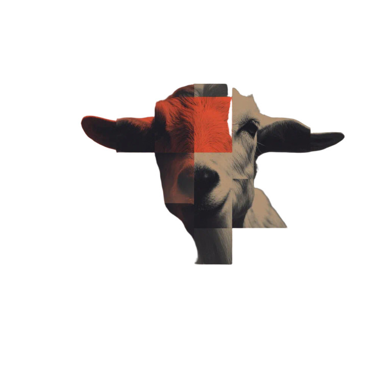Fragmented Goat Vinyl Car Decal Sticker – Waterproof & UV-Resistant 6.826666666666667"