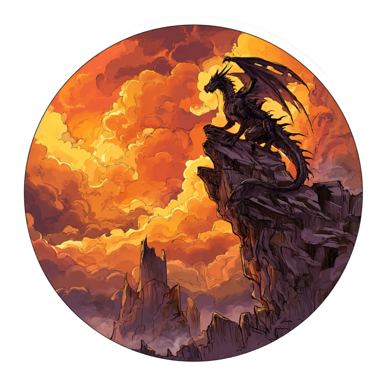 Dragon Rider Sticker V2 Vinyl Car Decal Sticker – Waterproof & UV-Resistant 6.826666666666667"