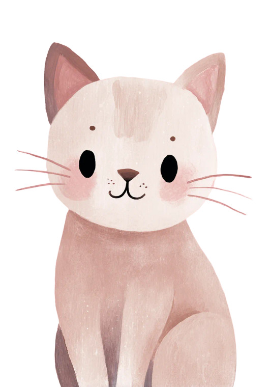 Cute Kitten Painting Vinyl Car Decal Sticker – Waterproof & UV-Resistant 4.32"