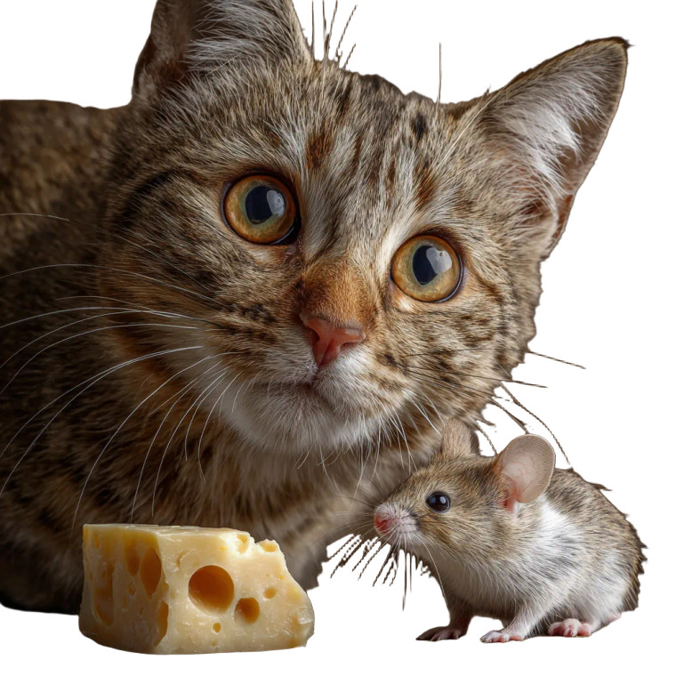 Cat And Mouse V7 Vinyl Car Decal Sticker – Waterproof & UV-Resistant 3.4133333333333336" Cat And Mouse V7 Vinyl Car Decal Sticker – Waterproof & UV-Resistant 3.4133333333333336"