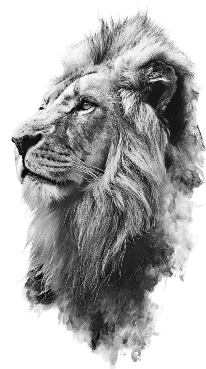 Lion Tattoo Design Vinyl Car Decal Sticker – Waterproof & UV-Resistant 4.8533333333333335"