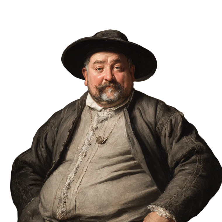 Chubby Spanish Man Vinyl Car Decal Sticker – Waterproof & UV-Resistant 3.4133333333333336"