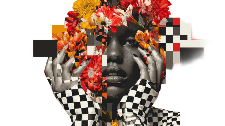 Android With Flowers Vinyl Car Decal Sticker – Waterproof & UV-Resistant 5.4