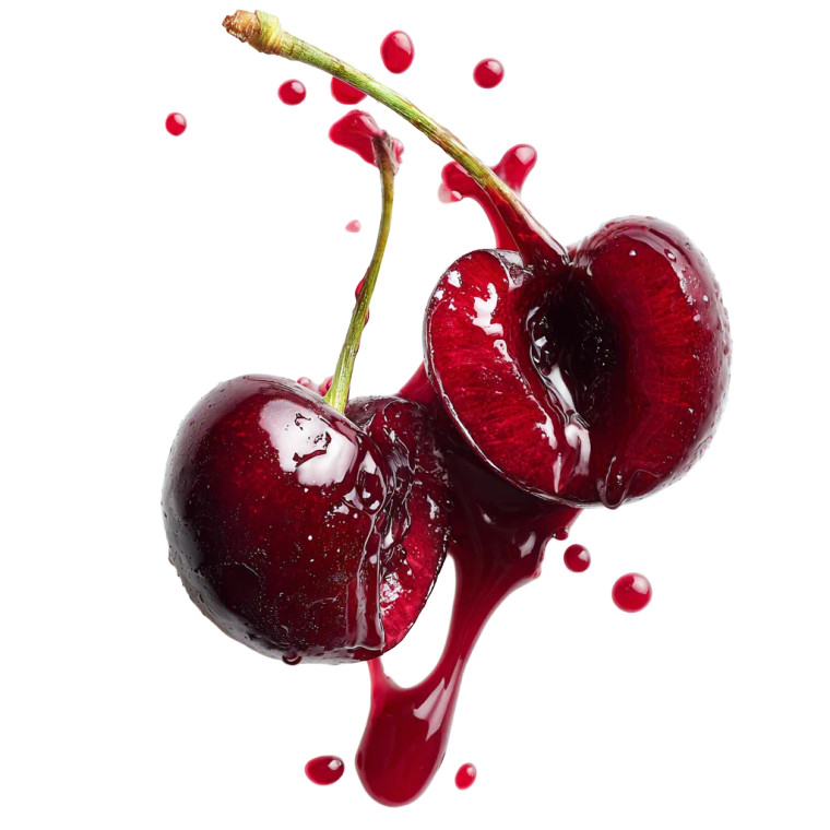 Juicy Cherry Half Vinyl Car Decal Sticker – Waterproof & UV-Resistant 6.826666666666667"