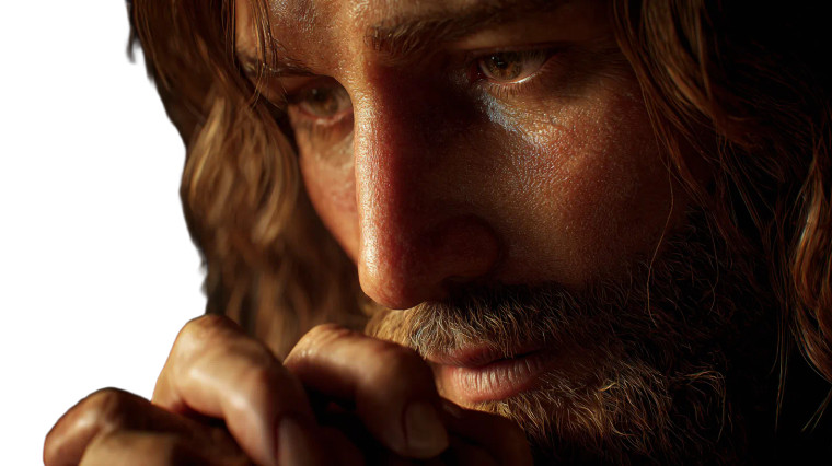 Serene Jesus Portrait V5 Vinyl Car Decal Sticker – Waterproof & UV-Resistant 2.72"