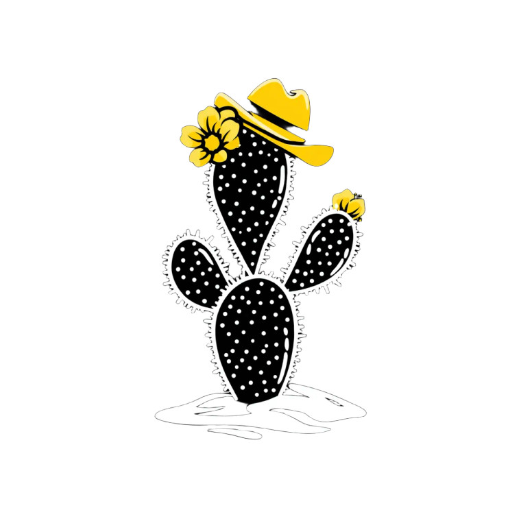 Cactus Logo V2 Vinyl Car Decal Sticker – Waterproof & UV-Resistant 3.4133333333333336"