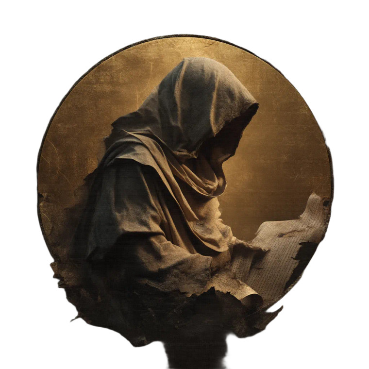Hooded Historian V2 Vinyl Car Decal Sticker – Waterproof & UV-Resistant 3.4133333333333336"
