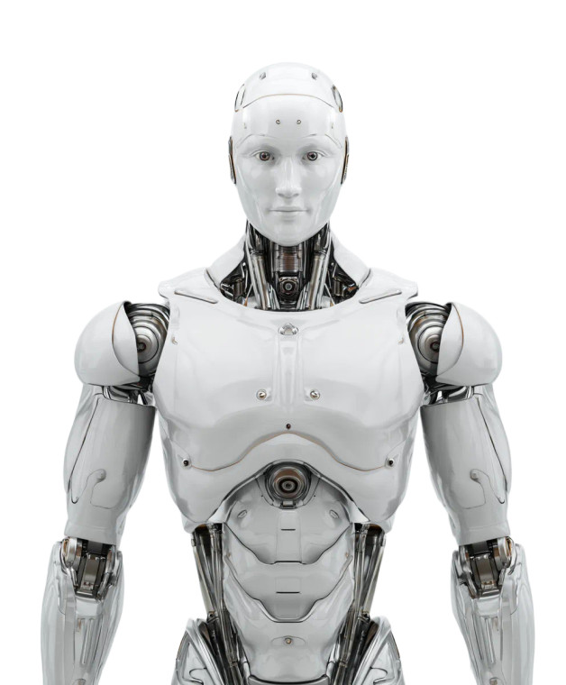 Humanoid Robot Scientist V2 Vinyl Car Decal Sticker – Waterproof & UV-Resistant 8.0"