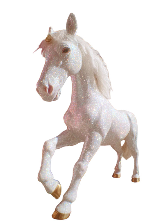 Shimmering Unicorn Vinyl Car Decal Sticker – Waterproof & UV-Resistant 8.213333333333333"