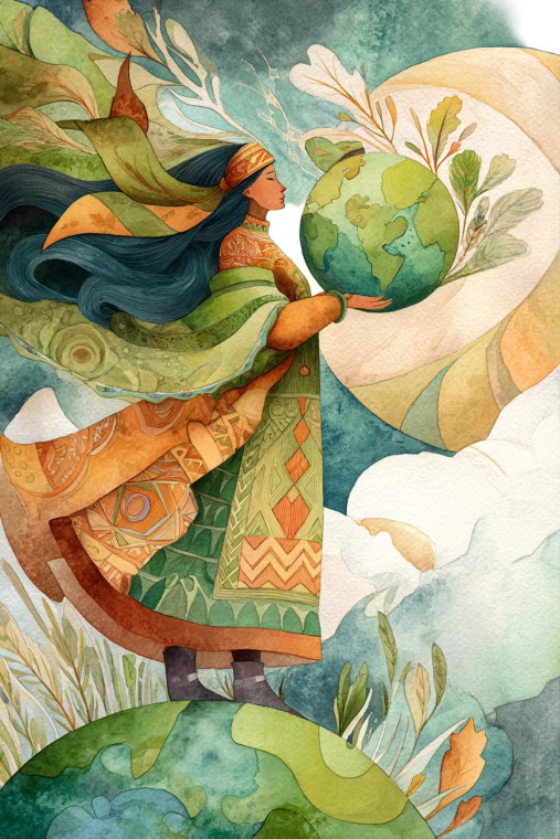 Pachamama Goddess Vinyl Car Decal Sticker – Waterproof & UV-Resistant 8.96" Pachamama Goddess Vinyl Car Decal Sticker – Waterproof & UV-Resistant 8.96"