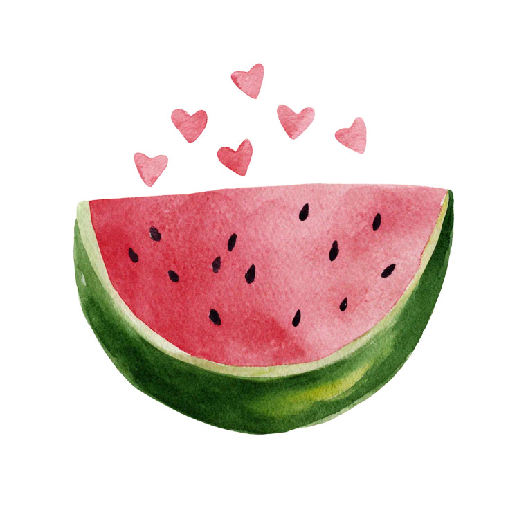 Cute Watermelon Clipart Vinyl Car Decal Sticker – Waterproof & UV-Resistant 3.4133333333333336"
