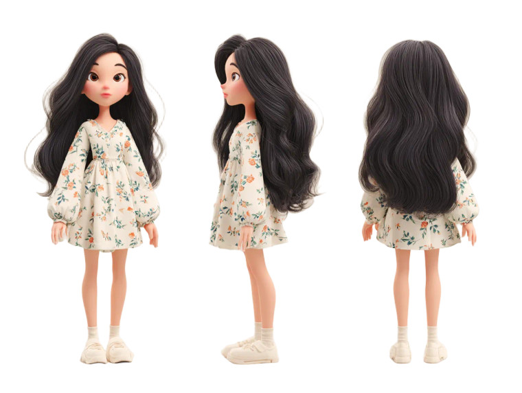 Cute Floral Girl Vinyl Car Decal Sticker – Waterproof & UV-Resistant 3.0933333333333333" Cute Floral Girl Vinyl Car Decal Sticker – Waterproof & UV-Resistant 3.0933333333333333"