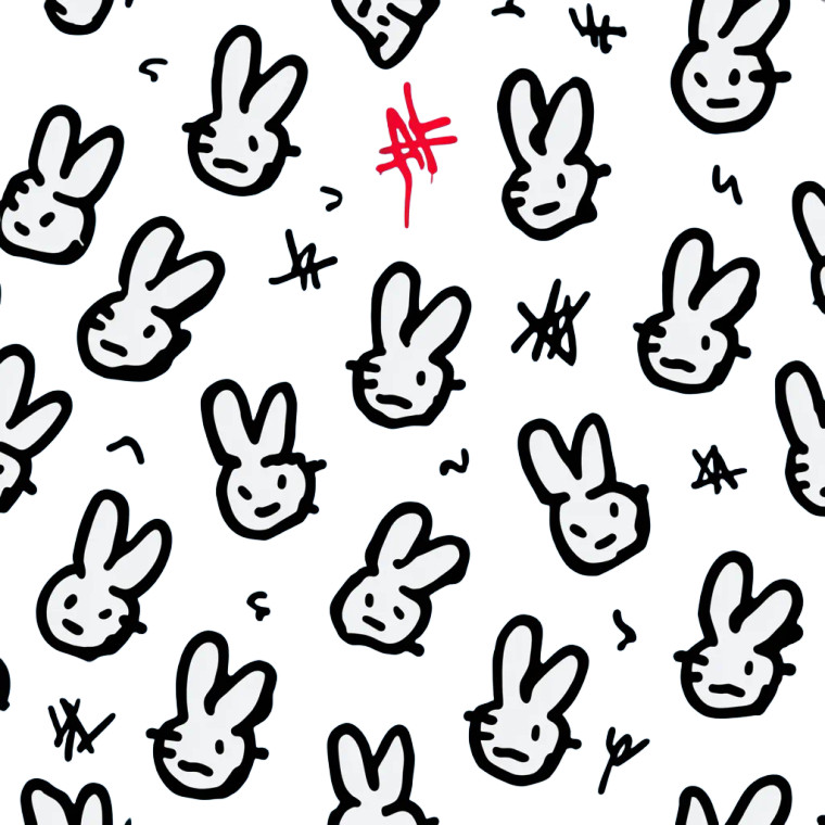 Graffiti Bunny Vinyl Car Decal Sticker – Waterproof & UV-Resistant 3.4133333333333336"