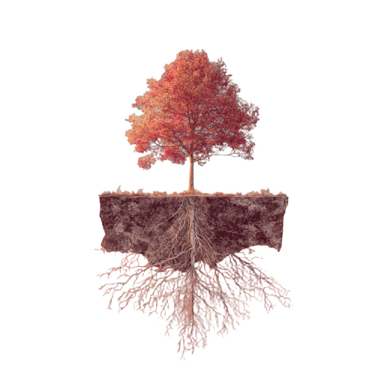 Minimalistic Roots Tree Vinyl Car Decal Sticker – Waterproof & UV-Resistant 6.826666666666667"