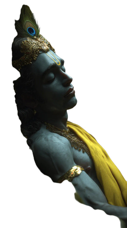 Divine Krishna Resting V2 Vinyl Car Decal Sticker – Waterproof & UV-Resistant 9.706666666666667"