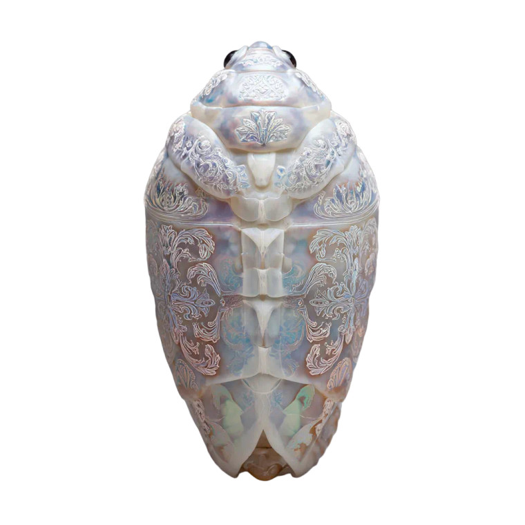 Iridescent Chrysalis Vinyl Car Decal Sticker – Waterproof & UV-Resistant 3.4133333333333336"
