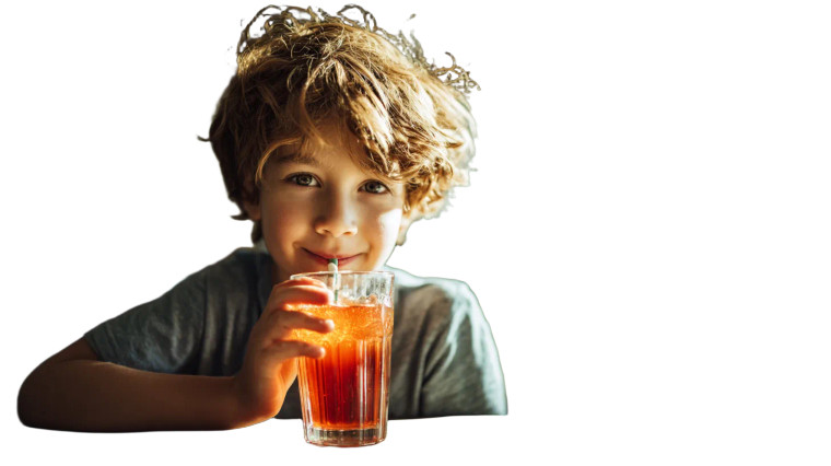 Happy Boy Drinking Vinyl Car Decal Sticker – Waterproof & UV-Resistant 2.72"