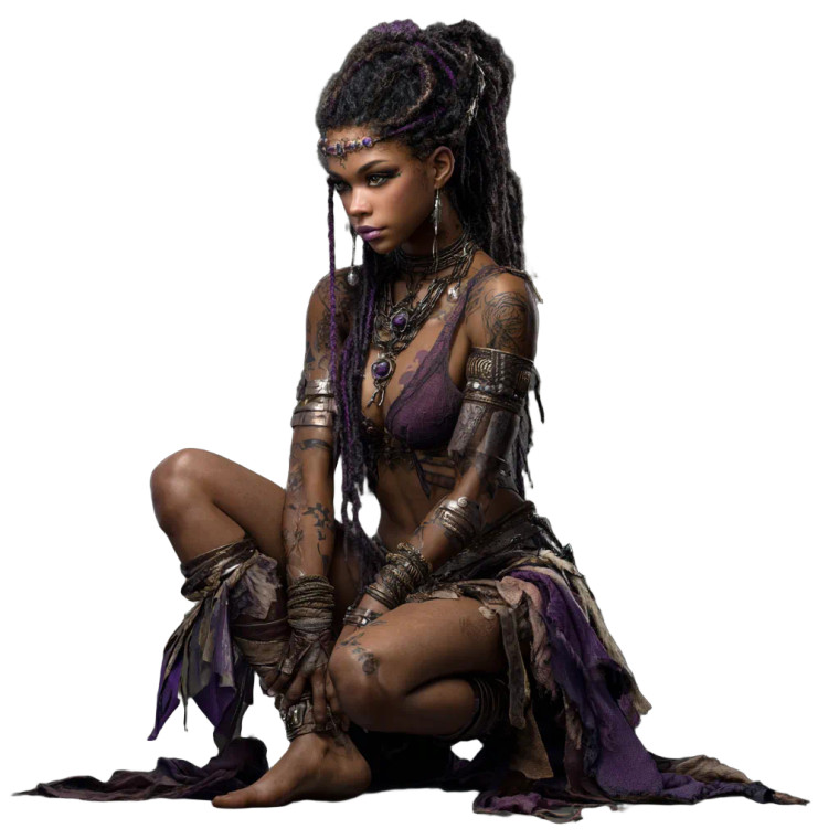 Elf Warrior Maiden Vinyl Car Decal Sticker – Waterproof & UV-Resistant 3.4133333333333336"