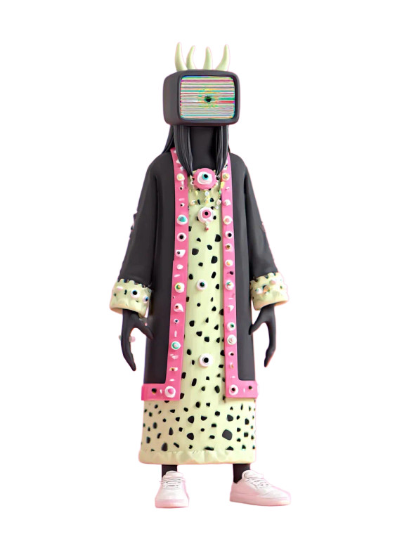 Techno-Shaman Warlock V2 Vinyl Car Decal Sticker – Waterproof & UV-Resistant 4.1066666666666665"