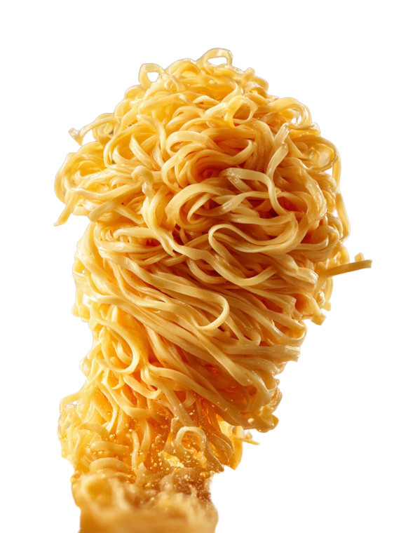 Falling Noodles Shot Vinyl Car Decal Sticker – Waterproof & UV-Resistant 8.213333333333333"