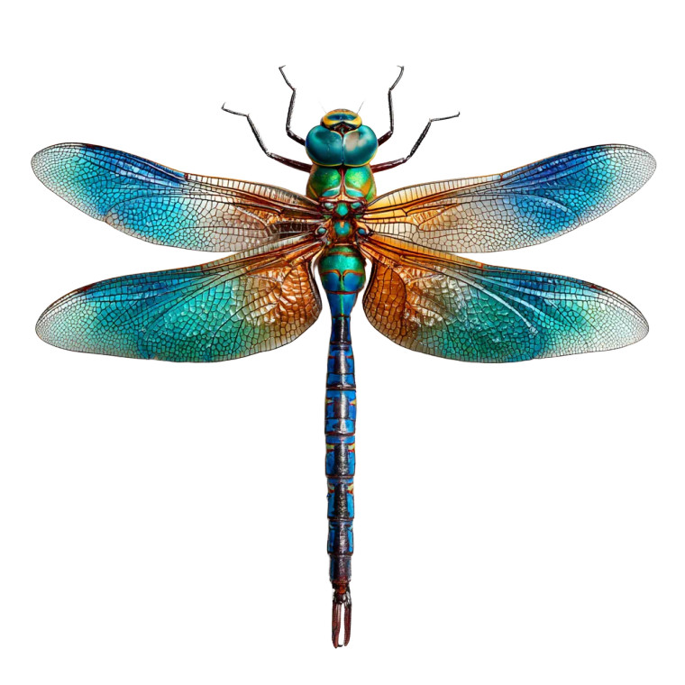 Dragonfly Closeup Vinyl Car Decal Sticker – Waterproof & UV-Resistant 6.826666666666667"