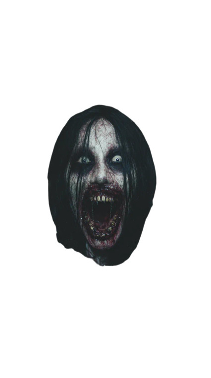 Creepy Ground Head Vinyl Car Decal Sticker – Waterproof & UV-Resistant 9.706666666666667"