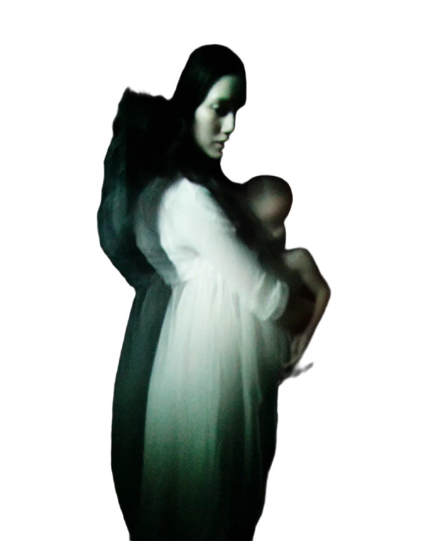 Ghostly Maternity Encounter Vinyl Car Decal Sticker – Waterproof & UV-Resistant 4.0"
