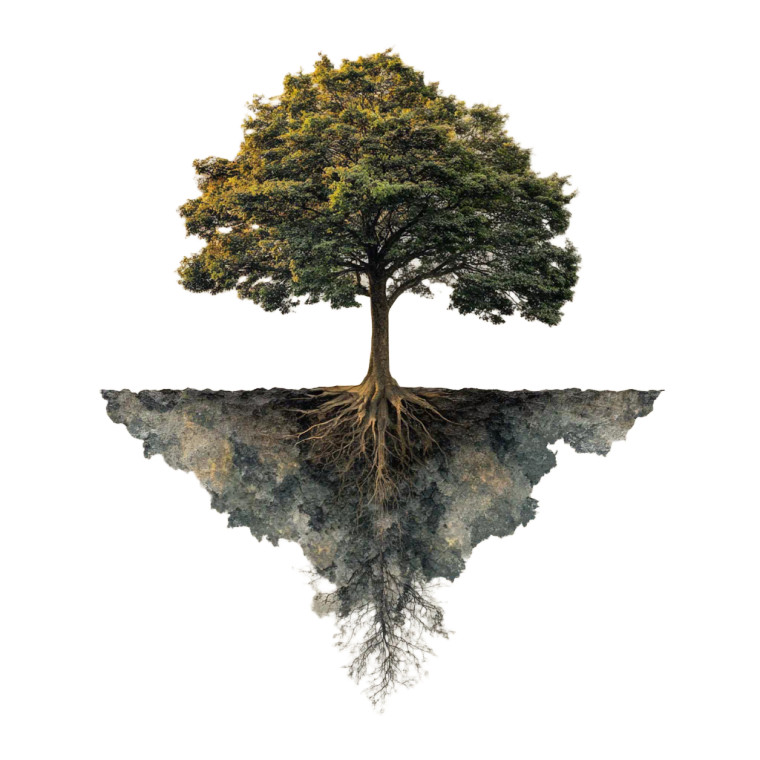 Growing Tree V3 Vinyl Car Decal Sticker – Waterproof & UV-Resistant 3.4133333333333336"