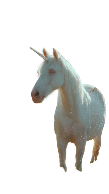 Sparkling Unicorn V2 Vinyl Car Decal Sticker – Waterproof & UV-Resistant 9.706666666666667"