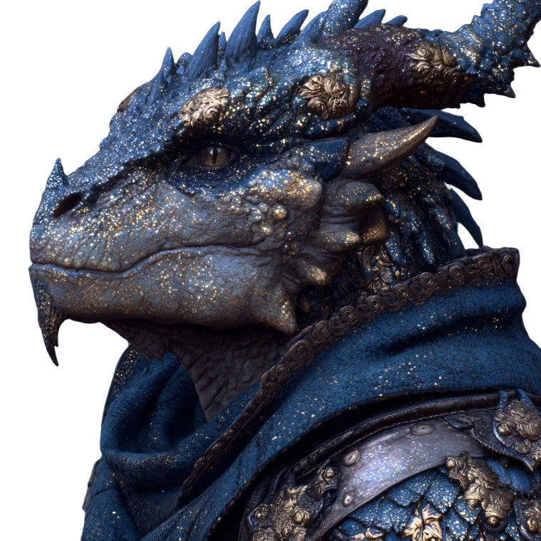 Glittering Dragonborn Vinyl Car Decal Sticker – Waterproof & UV-Resistant 3.4133333333333336"