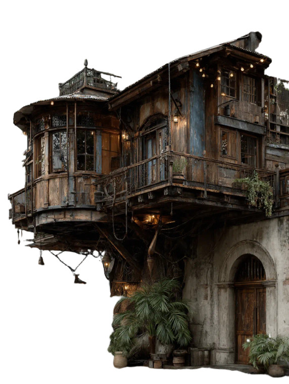 Magical Tree House Vinyl Car Decal Sticker – Waterproof & UV-Resistant 8.213333333333333"