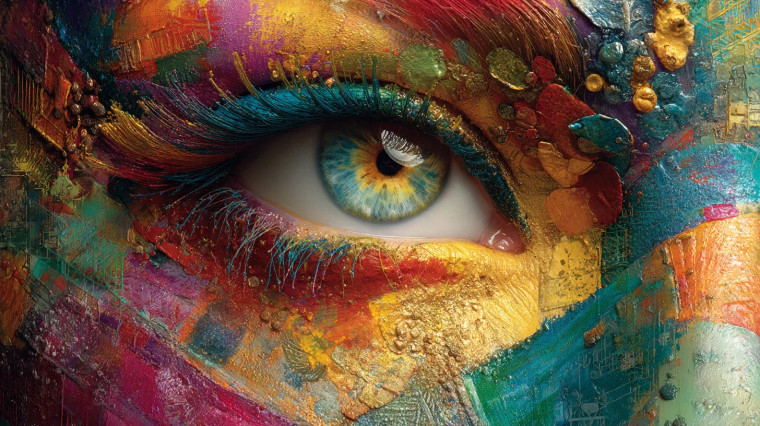 Vivid Creative Eye Vinyl Car Decal Sticker – Waterproof & UV-Resistant 2.72"