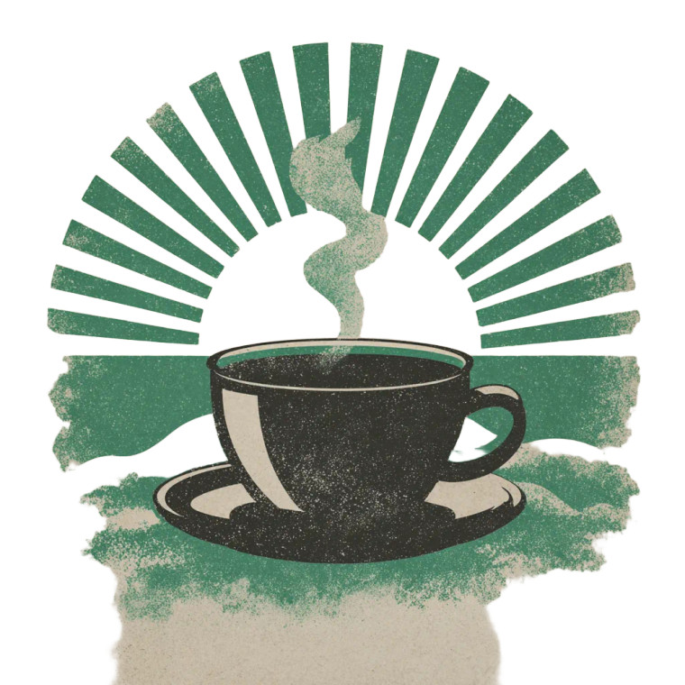 Stylized Coffee Cup Vinyl Car Decal Sticker – Waterproof & UV-Resistant 6.826666666666667"