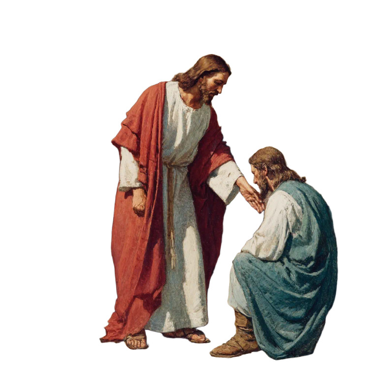 Jesus Forgives Vinyl Car Decal Sticker – Waterproof & UV-Resistant 3.4133333333333336"