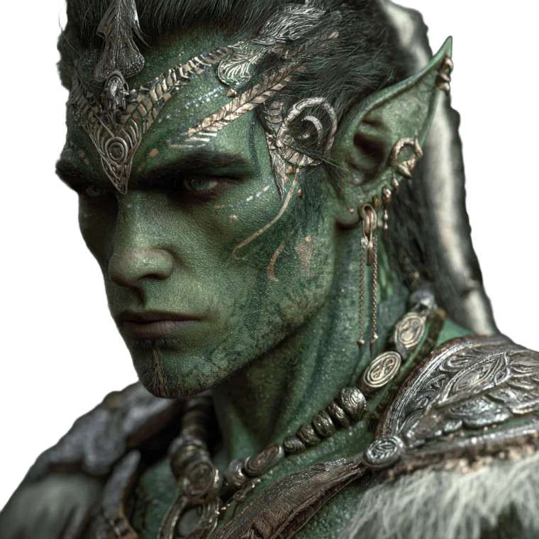 Feral Elf Warrior V2 Vinyl Car Decal Sticker – Waterproof & UV-Resistant 3.4133333333333336"