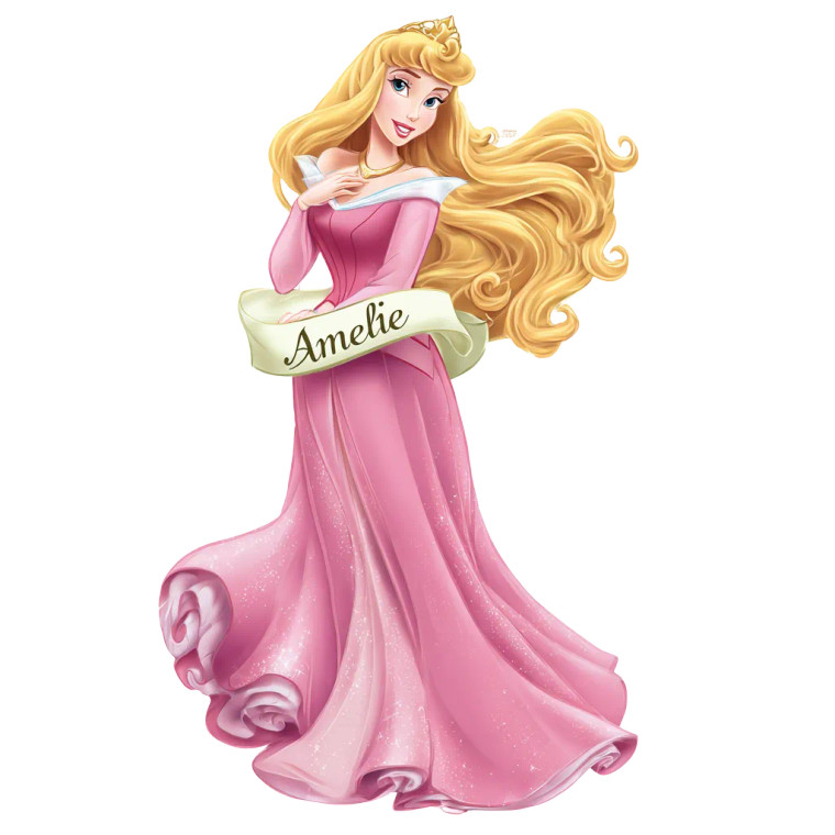 Princess Aurora Clipart Vinyl Car Decal Sticker – Waterproof & UV-Resistant 3.4133333333333336"