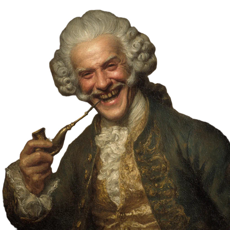 Aristocrat With Pipe Vinyl Car Decal Sticker – Waterproof & UV-Resistant 3.4133333333333336"