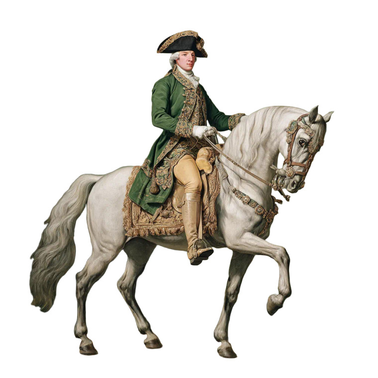 Royal Horse Rider Vinyl Car Decal Sticker – Waterproof & UV-Resistant 3.4133333333333336"