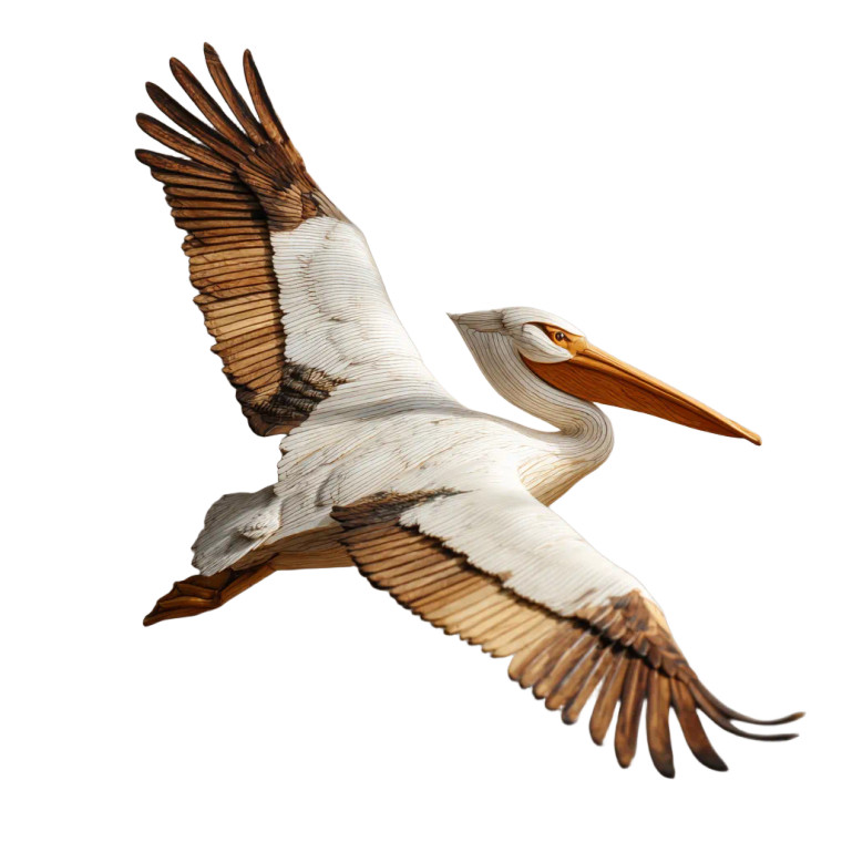 Wooden Pelican Vinyl Car Decal Sticker – Waterproof & UV-Resistant 3.4133333333333336" Wooden Pelican Vinyl Car Decal Sticker – Waterproof & UV-Resistant 3.4133333333333336"